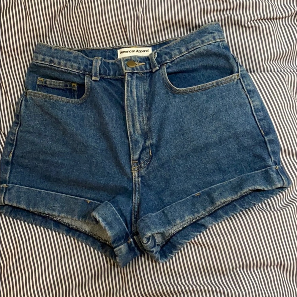 American apparel shorts denim